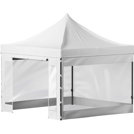 Mophorn Pop-Up-Überdachungszelt, 3 x 3 m, für den Außenbereich, Terrassenpavillon, abnehmbare Seitenwände, Tasche mit Rollen, UV-beständig, wasserdicht, sofortiger Schutz, für Party, Garten