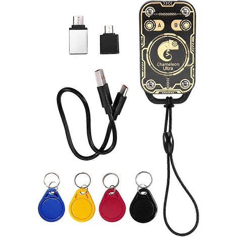 Chameleon V3.0 RFID Smartcard-Emulator NFC-Lesegerät (Lesen/Schreiben) + Schlüsselanhänger 4XUID 125K 13,56 MHz Smartcard-ID-IC-Etikettenkopierer (1/5)