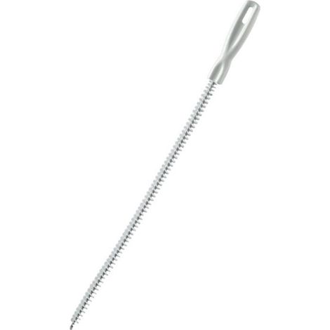 Brosse De Nettoyage - Tige Flexible 60 Cm - Poils Épais En Nylon - Pour Drain De Salle De Bain Et Radiateur - 1 Pièce (1/5)