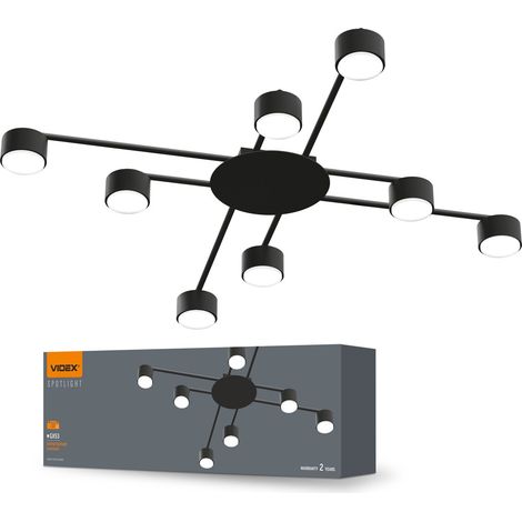 Videx Deckenleuchte für 8xGX53 Glühbirnen VL-SPF22B-B (1/4)
