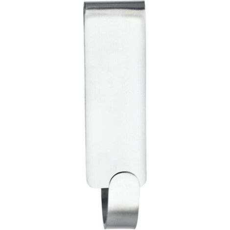 Vieste double shower wall hook, shower wall hook for hanging bathrobes and towels, stainless steel, 2x7x5.5 cm, matt (1/4)