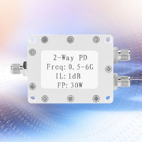 0,5–6 GHz 30 W HF-Leistungsteiler, 2-Wege-Leistungsverteiler, Signal-Leistungsteilermodul (1/5)