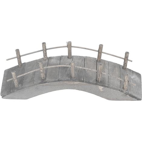 Pont en arc miniature en bois à l'échelle 1:12 pour maison de poupée, ornement de jardin miniature avec rambardes (1/5)