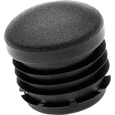 Embout intérieur rond plastique noir 30mm - FORTAPS - 16-30