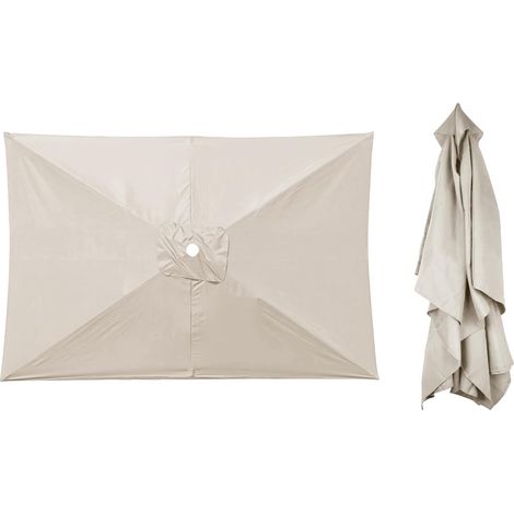 Telo di ricambio per ombrellone - 300 cm - 8 stecche - Impermeabile - Protezione UV - Adatto per ombrelloni da giardino, ombrelloni da tavolo, ombrelloni da mercato, ombrelloni da giardino - Beige