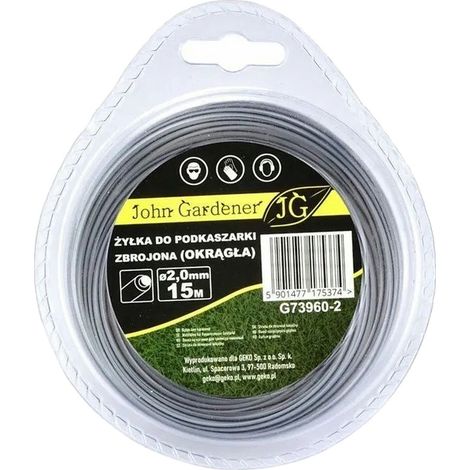 Hilo desbrozadora reforzado (redondo) 2,0 mm x 15 m (10/120) (1/2)