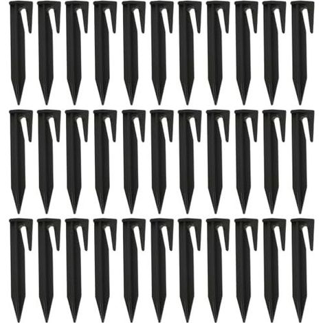 210 pièces Piquets de Fixation Pour Câbles Périphériques, Piquets de Terre pour Robot Tondeuse Accessoires pour Tondeuses à Gazon, Piquet de Terre pour Câble de Délimitation (1/4)