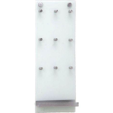 Zeller Moderne Schlüsselablage Edelstahl 40x15 cm (1/2)