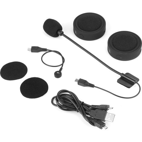Casque Bluetooth BT17 étanche, écouteurs stéréo moto, kit mains libres waterproof, musique sans fil pour casque de motard, oreillette audio étanche (1/5)