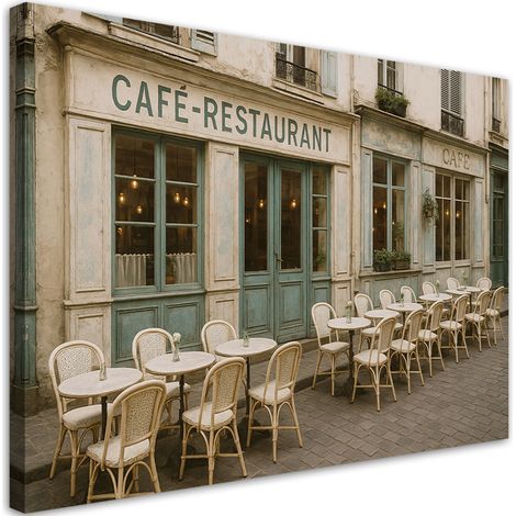 Wandbild Paris Restaurant Café 60x40 cm (1/5)