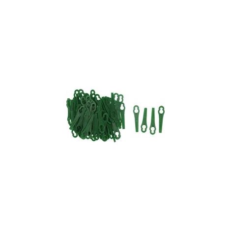 100 lames de coupe en plastique pour débroussailleuse et outils de jardinage de rechange (1/5)