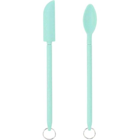 Spatule En Silicone - Rétractable Mini - Résistant À La Chaleur Jusqu'à 230 °C - Pour Bocaux Bouteilles Et Produits Cosmétiques - 1 Pièce (1/5)