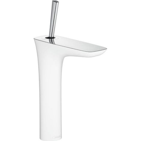 mitigeur de lavabo 200 bonde Push-Open blanc/chromé