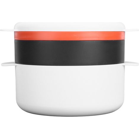 Boîte de Cuisson Vapeur Ronde 4 Étages pour Micro-ondes, Récipient Repas Pratique