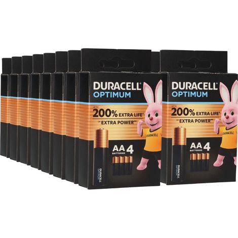 64x Duracell MN1500 AA Mignon Batterie Optimum (16x 4er Blister) (1/5)
