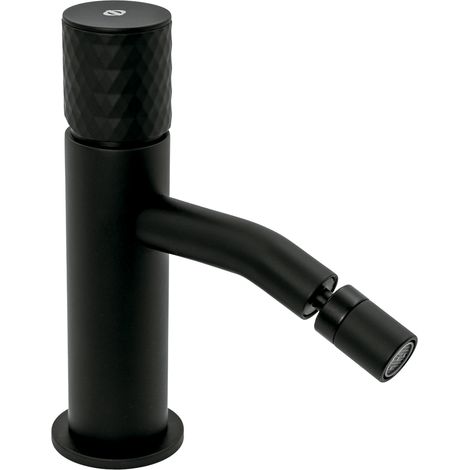Grifo de Bidé  Modelo HELIOS  Fabricado en Latón  Monomando  Acabado en Negro (1/2)