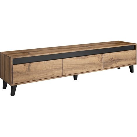 Mueble TV Munus , Número de puertas: 0, Número de cajones: 3, 185x42x38cm