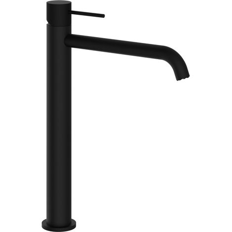 TEOREMA RUBINETTERIA Serie Lab 3.0 Miscelatore Lavabo Alto Nero Matt