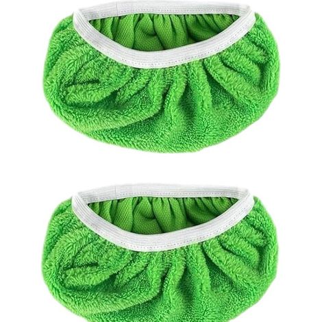 Lot de deux lingettes de balai réutilisables pour le nettoyage des sols. (1/4)