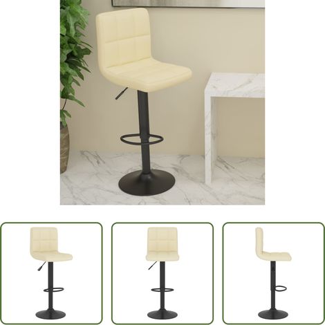 Tabouret de bar -  Tabouret de bar Crème Tissu (1/5)
