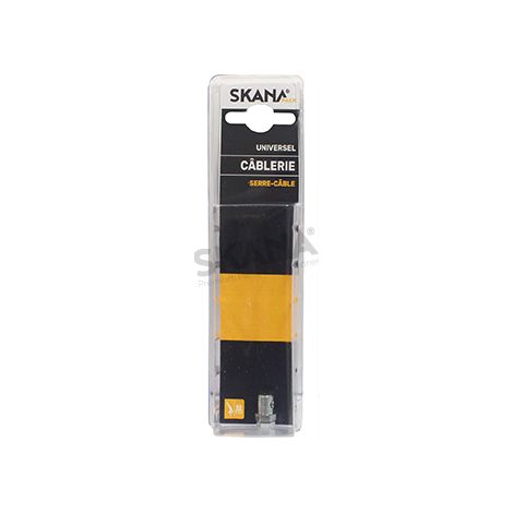 Abrazadera de tornillo ajustable. Para cables flexibles de hasta ø: 2 mm.