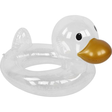 Bouée gonflable pour enfants ID25cm Canard transparent Jouet aquatique flottant Aide à la sécurité aquatique pour les enfants de 3 à 8 ans (1/5)