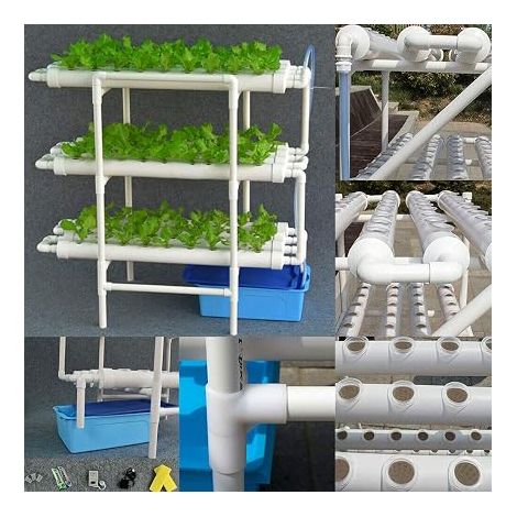 Hydroponic Site Grow Kit de culture 108 emplacements 3 couches pour plantes végétales et jardinage pour le système hydroponique et l'expersion hydroponique (1/5)
