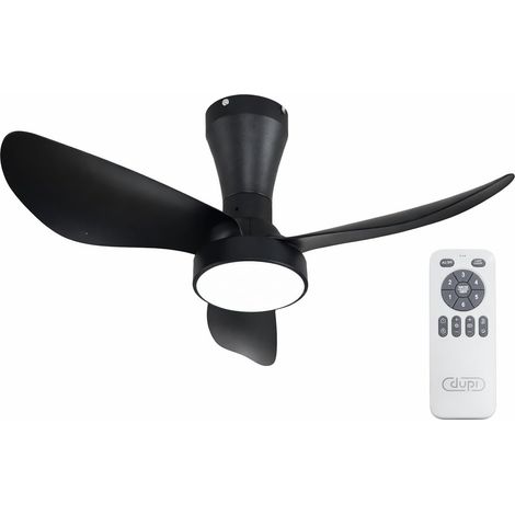 Ventilador de Techo con Luz Led PRO AIR Ø 80 cm Negro (1/3)