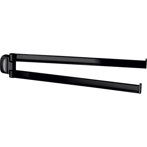 GEDY ST231400100 STELVIO Toallero Doble Negro - ref: ST231400100