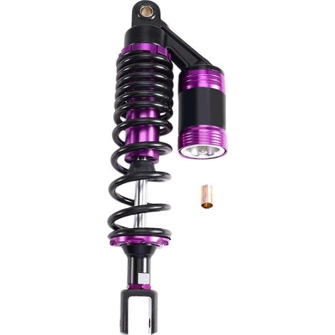 Amortiguador hidráulico trasero universal de 320 mm para motocicletas Kawasaki, Suzuki, Honda, Yamaha y scooters BWS, color morado. (1/5)