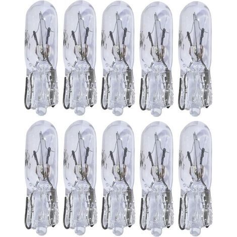 Lot de 10 ampoules T5 12V 1.2W pour tableau de bord-Muntra (1/4)