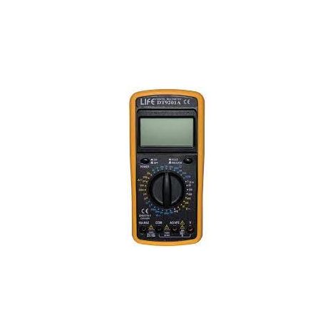MULTIMETRO TESTER DIGITALE 10A CON BUZZER, DISPLAY LCD H.31mm, CIFRE 3 e 1/2, BLISTER