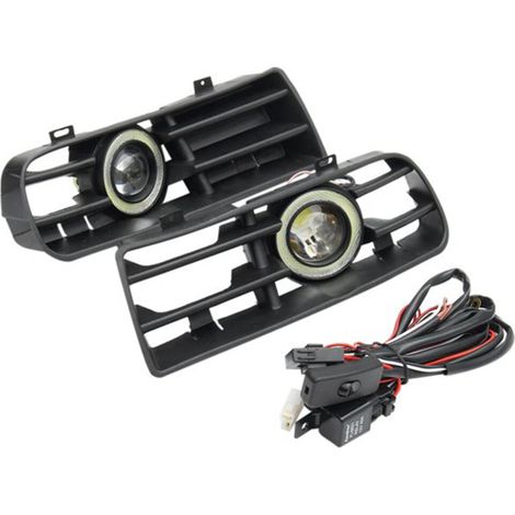 Coppia di luci diurne Angel Eye, fendinebbia e luci a LED per la griglia con kit di cablaggio per MK4 1998-2004 (1/2)