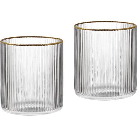 Coffret 2 Verres Eau Pozzi Milano Design Italien, Usage Quotidien élégant - Pozzi Milano Spa