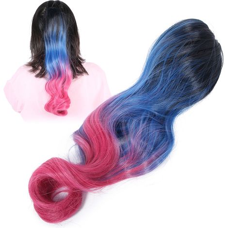 55 cm lange lockige Haarspange in verschiedenen Farben für Damen-Pferdeschwänze. (1/5)