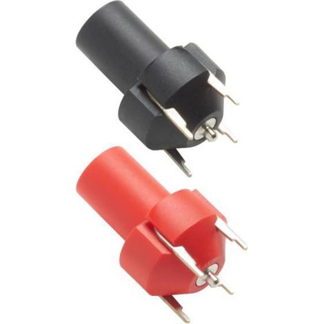 Pomona Electronics 73096-2 Presa di sicurezza Inline 4 mm per PCB Rosso