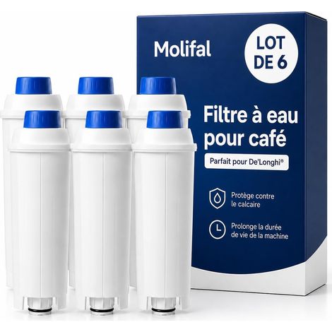 Filtre à eau de rechange pour machines à café DLSC002, compatible avec Dinamica, Magnifica S, Eletta Explorer, ETAM et ECAM Series (1/5)