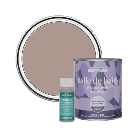 Peinture pour Carrelage de Salle de Bain, Finition Brillante - Dentelle 750ml (1/3)