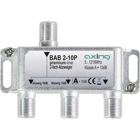 Axing BAB 2-10P Derivatore TV via cavo 2 vie 5 - 1218 MHz