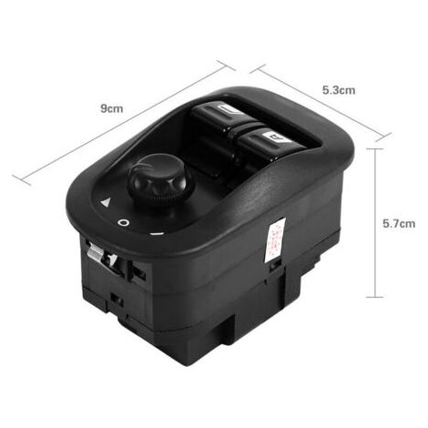 Professional electric window regulator button and side mirror adjustment switch for Citroën Peugeot 206 A (1/4)