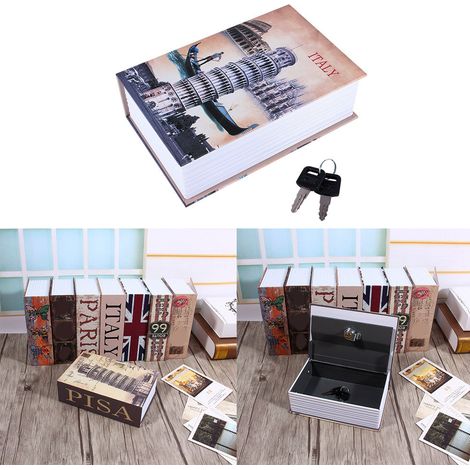 Caja fuerte secreta con forma de libro – Caja fuerte disimulada – Caja de seguridad oculta para joyas, plata y objetos de valor. (1/4)