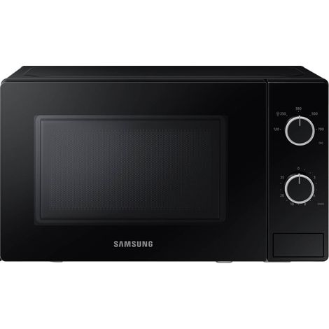 Samsung – Micro-ondes à poser 20L 700W – Commande mécanique – Dimensions 25.9 x 44 x 33.75 cm – Couleur noir