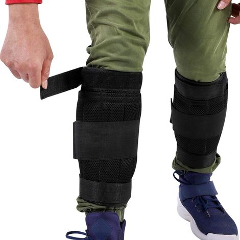 Guêtres de Cheville Non pondérées, entraînement d'exercice de Bande de Cheville lestée réglable pour Leggings de Course à roulement de Poids d'entraînement Quotidien (1/5)