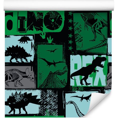 Carta da parati con dinosauri per soggiorno e camera da letto, 50x1000 cm (1/5)