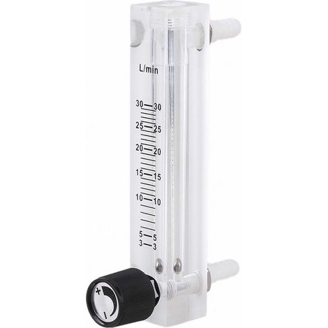 Débitmètre d'oxygène avec vanne, 3-30 l/min pour le contrôle du débit d'air. (1/3)