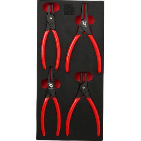 Jeu de pinces RS PRO, L. (hors tout) 300 mm, 4 pièces ( Prix pour 1 ) (1/3)