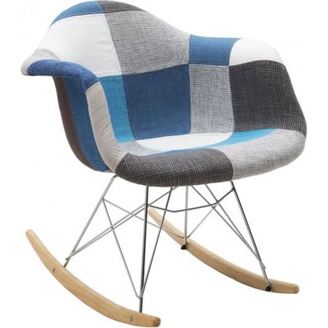 Poltrona Moderna a dondolo Patchwork