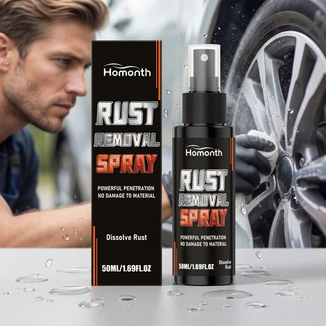 Rust removal spray for car body and wheel rims: cleans rust, restores shine, prevents rust, and provides daily rust protection -- 50ML (1/5)