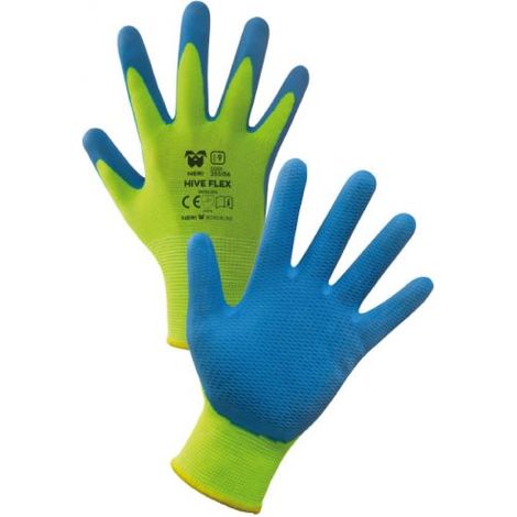 Guanti di protezione Neri Hive Flex - 8 (M) - Blu/Giallo