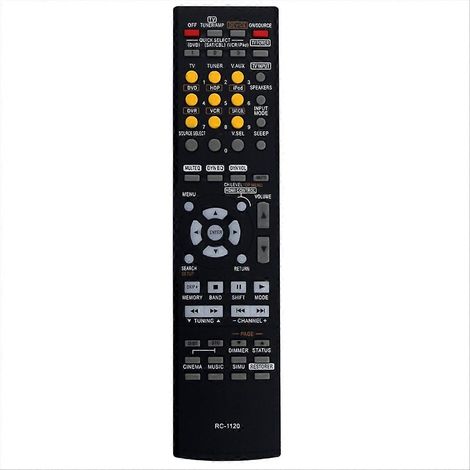 Fernbedienung RC-1120 für AVR-590 Receiver, Teilenummer DHT590BA, kompatibel mit Audio-Video-Receivern, universelle Ersatzfernbedienung (1/5)